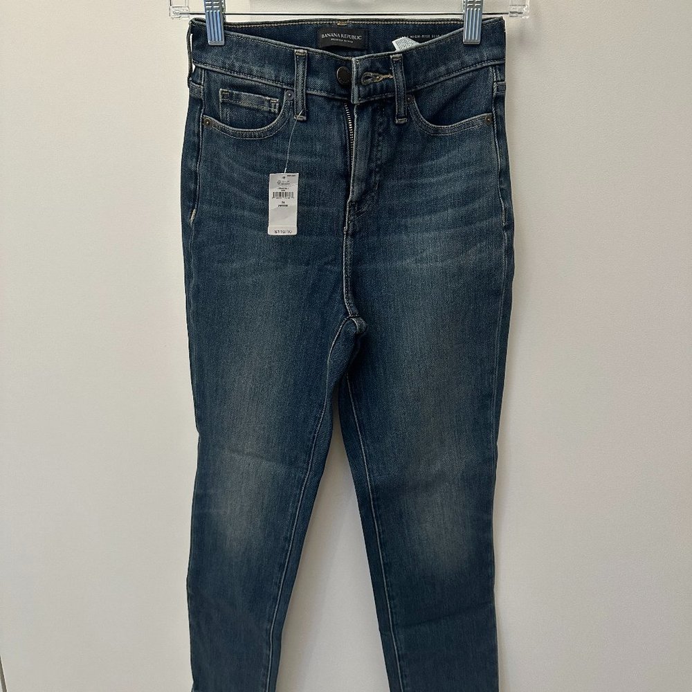 Banana Republic High Rise Slim Fit Jeans